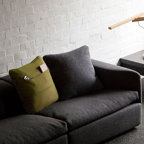Kissen für Sofas - KANGAROO  - Objekten - quadratisch / einfarbig / für Privatgebrauch