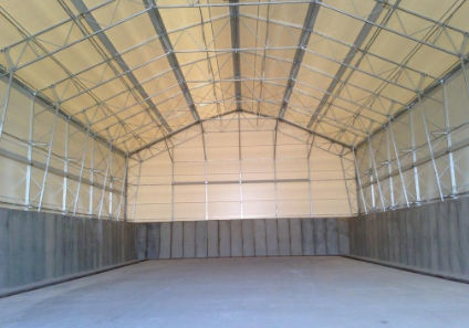 Metallrahmen-Flächentragwerk - BIOMASS STORAGE FACILITIES - Toro Shelters - für Abdeckung / PVC-Folie