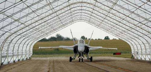 Metallrahmen-Flächentragwerk - AIRCRAFT HANGAR - Toro Shelters - für Markise / PVC-Folie