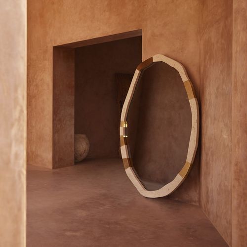 Wandmontierter Spiegel - SOLSTICE - Ginger & Jagger - für Gewerbegebrauch / modern / oval