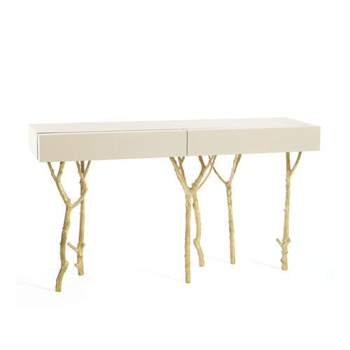 Moderner Konsolentisch - FIG TREE - Ginger & Jagger - Holzfurnier / rechteckig / für Privatgebrauch