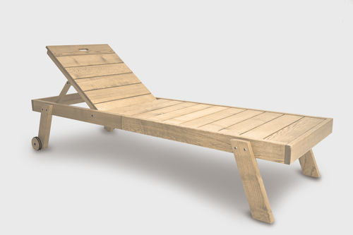 Moderne Sonnenliege - DIONISO - PALMAR arredi - Esche / Esche / für Gewerbegebrauch