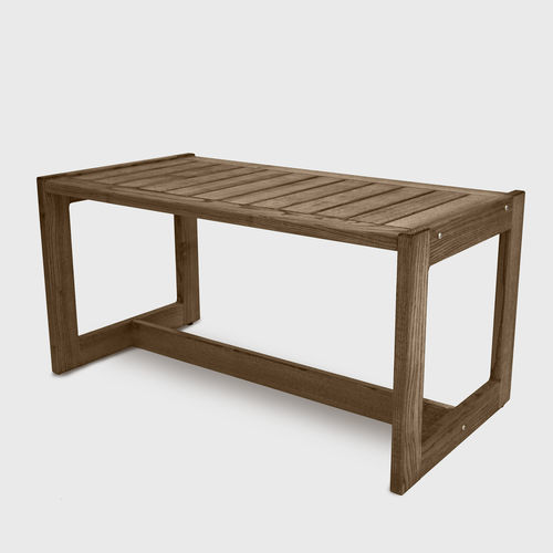 Moderner Beistelltisch - R80 - PALMAR arredi - Esche / Gestell aus Holz / rechteckig