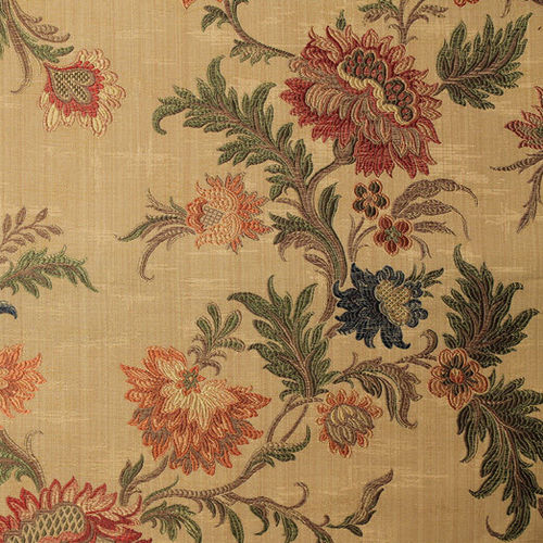 Möbelstoff - CASTEL SANT'ANGELO - Foresti Home Collection Group srl - Blumenmotive / Streifenmuster / Baumwolle