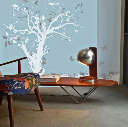 Moderne Tapete - RIVA AL LAGO - Foresti Home Collection Group srl - Vinyl / Naturmotiv / grau