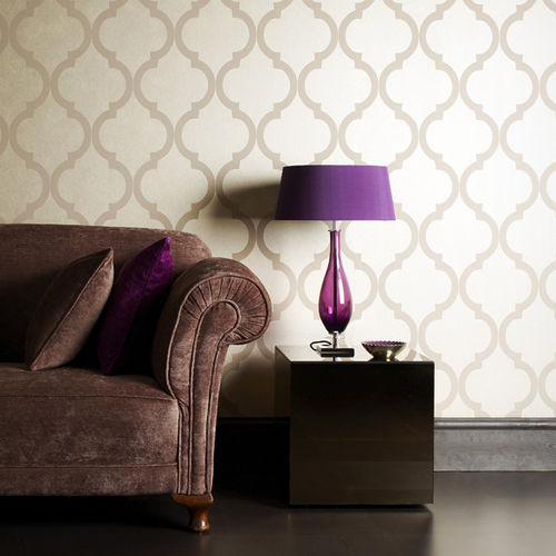 Klassische Tapete - Foresti Home Collection Group srl - Stoff / Blumenmotive / Streifenmuster