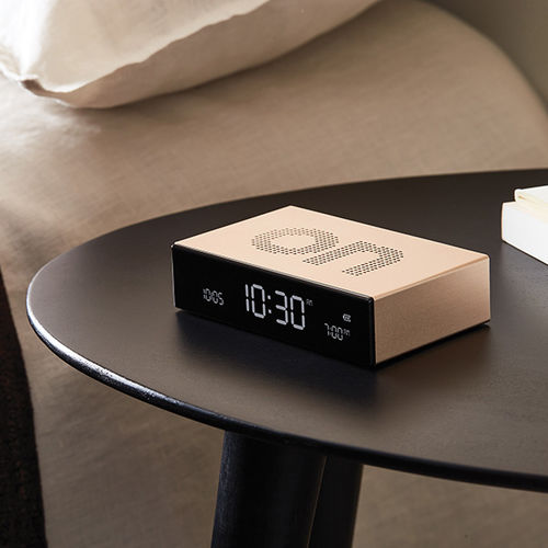 Moderne Uhr - FLIP PREMIUM - LEXON - Tisch / digital / Aluminium