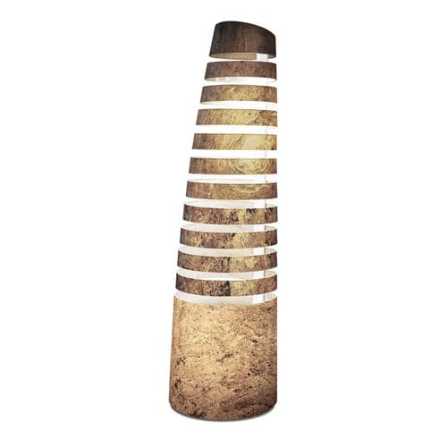 Stehleuchte - SPEIRA  - ASTEL LIGHTING - Stahl / anodisiertes Aluminium / Naturstein