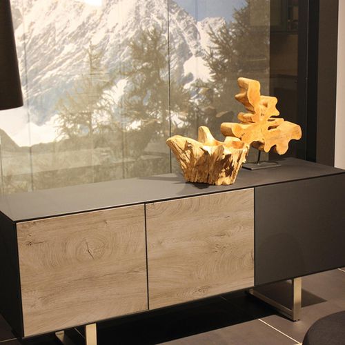 Möbeldekorplatte - K5414 RO OAK ENDGRAIN CLASSIC - Kaindl - für Innenausbau / hochwiderstandsfähig / MDF