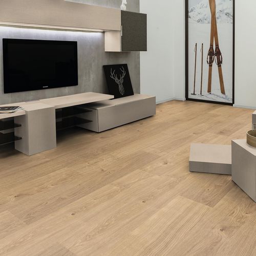 Möbeldekorplatte - K2823 GT Textile Lino Crema - Kaindl - für Innenausbau / hochwiderstandsfähig / Melamin