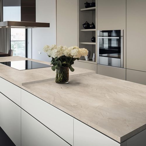 Möbeldekorplatte - K2885 CN Marble Vicosa Clara - Kaindl - für Innenausbau / hochwiderstandsfähig / Laminat