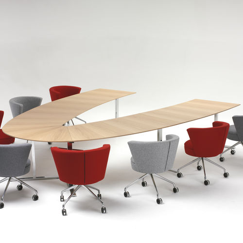 Moderner Sessel - .ROSSI - Spiegels - Stoff / Leder / Aluminium