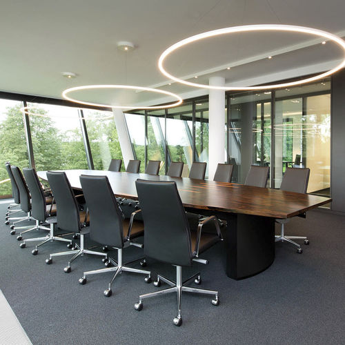 Moderner Besprechungstisch - .UNIT 5 - Spiegels - Holz / Gestell aus lackiertem MDF / rechteckig