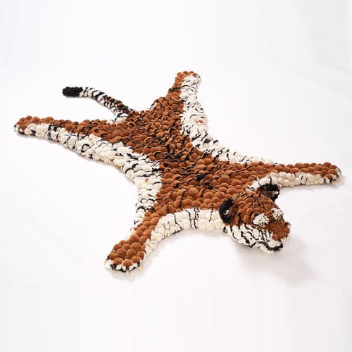 Teppich / originelles Design - Tiger  - MYK Berlin - Tiermuster / Merinowolle / handgemacht