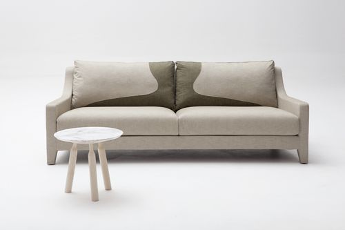 Modernes Sofa - DADA - ADENTRO - Stoff / beige / 3 Plätze