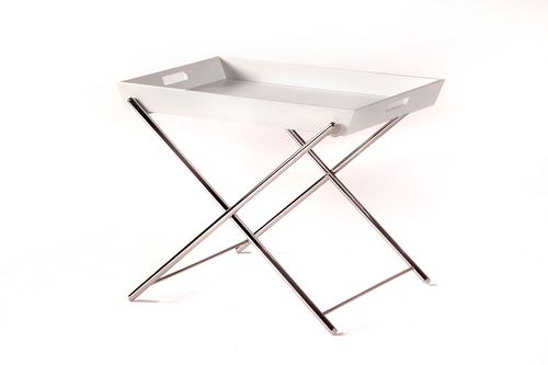 Moderner Beistelltisch - MIAMI - ADENTRO - Metall / Eiche / MDF