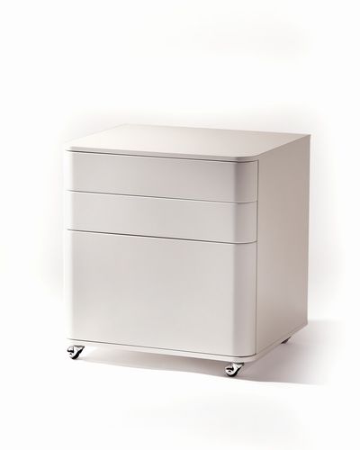 MDF-Schreibtischcontainer - COSIMO - ADENTRO - mit 3 Schubladen / auf Rollen