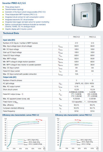Solar-Wechselrichter - PIKO : 4.2  - Kostal - String / dreiphasig / Trafolose