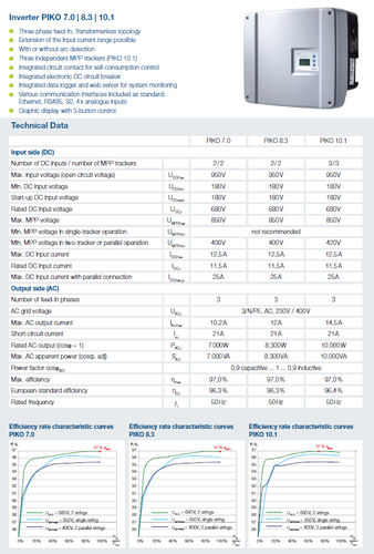 Solar-Wechselrichter - PIKO : 7.0  - Kostal - String / dreiphasig / Trafolose