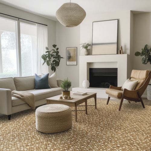 Handgewebter Teppichboden - MOCHIMA  - Stanton Carpet Corporation - aus Jute / für Gewerbegebrauch / Motiv