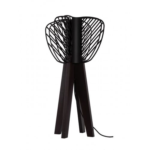 Tischlampe - HELIO - FLAM ET LUCE LUMINAIRES - Holz / modern / mit Kabel