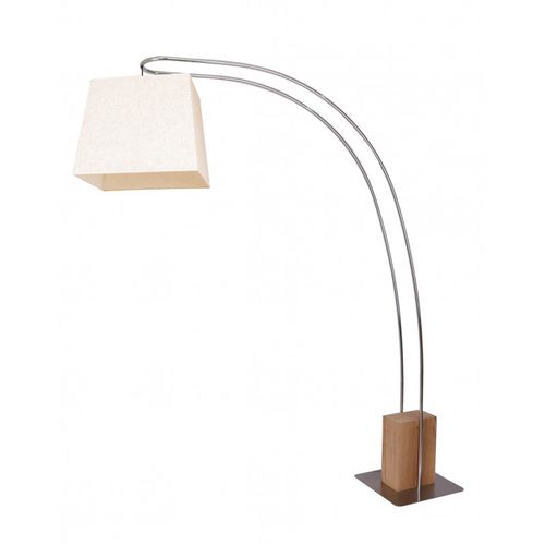 Stehleuchte - KENT - FLAM ET LUCE LUMINAIRES - Stoff / Holz / modern