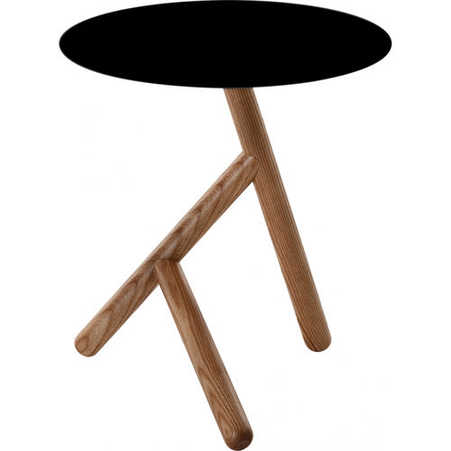 Moderner Beistelltisch - BASILE - FLAM ET LUCE LUMINAIRES - Holz / rund / für Privatgebrauch
