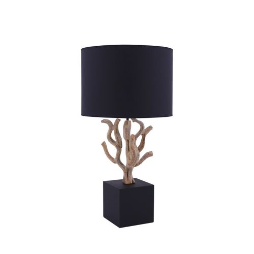 Tischlampe - MAPUTO PM - FLAM ET LUCE LUMINAIRES - Stoff / Holz / modern