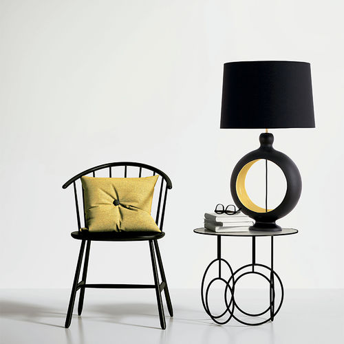 Tischlampe - CANTIL - FLAM ET LUCE LUMINAIRES - Stoff / Keramik / modern