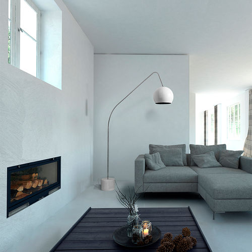 Stehleuchte - LMP ALPHA - FLAM ET LUCE LUMINAIRES - Metall / Stein / modern