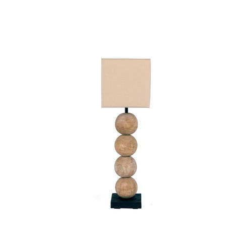 Tischlampe - ANKARA 4 - FLAM ET LUCE LUMINAIRES - Naturfaser / modern / schnurlos