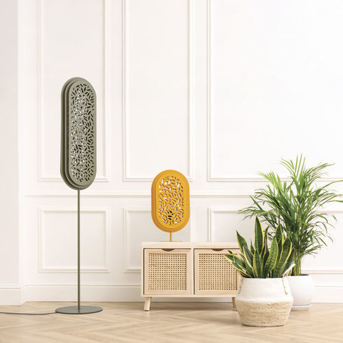 Tischlampe - BAMBOO MM - FLAM ET LUCE LUMINAIRES - Metall / Holz / modern