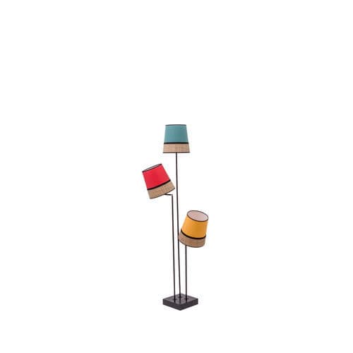 Bodenlampe - LMP JOY - FLAM ET LUCE LUMINAIRES - Metall / Glas / Textil