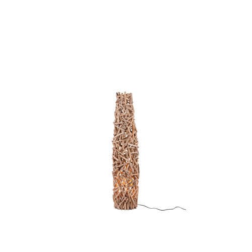 Bodenlampe - MAUI - FLAM ET LUCE LUMINAIRES - Holz / modern / mit Kabel