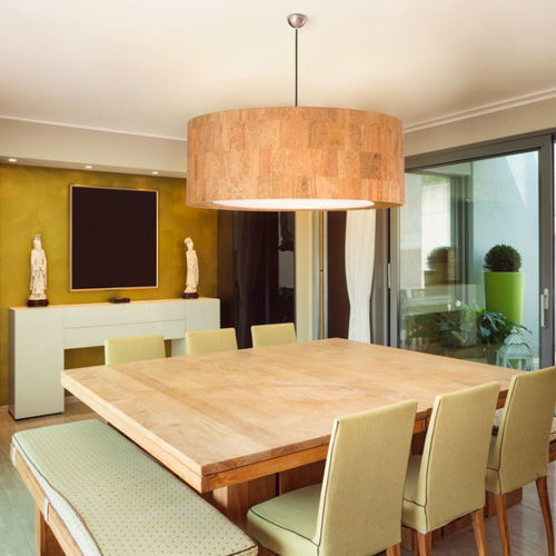 Hängelampe - SUSP.AJS.S80-30CT/T - FLAM ET LUCE LUMINAIRES - Kork / modern / mit Kabel