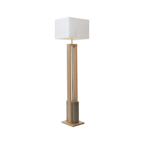 Stehleuchte - LMP STONE Q - FLAM ET LUCE LUMINAIRES - Holz / Stein / modern