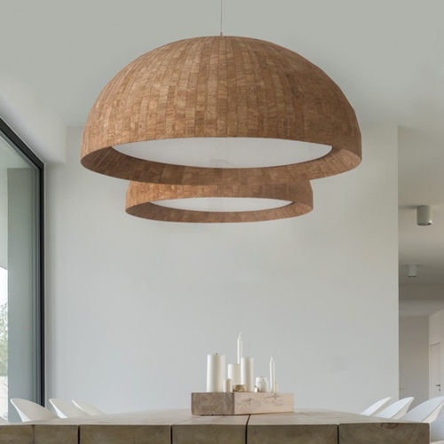 Hängelampe - CHAMPAGNE - FLAM ET LUCE LUMINAIRES - Kork / modern / schnurlos