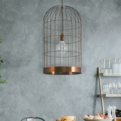 Moderne Deckenleuchte - GAIOLA PM - FLAM ET LUCE LUMINAIRES - Skulptur / Metall / LED