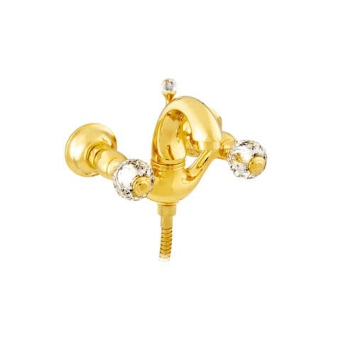 Zweigriffmischer für Badewanne - 036118.000.00 - Bronces Mestre, S.A. - wandmontiert / Metall / Swarovski®-Kristall
