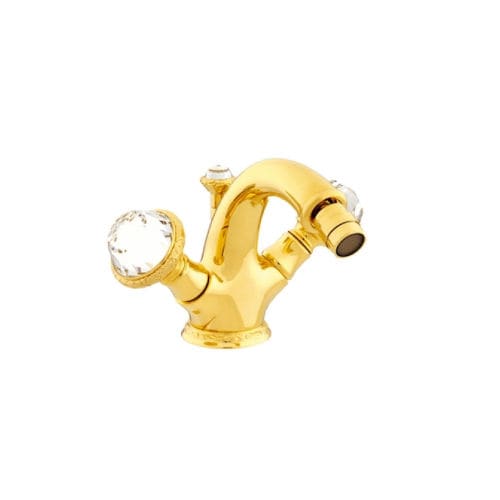 Bidet-Zweigriffmischer - 051225.E00.00 - Bronces Mestre, S.A. - Aufsatz / Metall / Swarovski®-Kristall