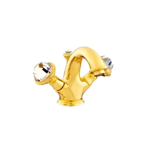Einhebelmischer für Waschtisch - 051205.E00.00 - Bronces Mestre, S.A. - Aufsatz / Metall / Swarovski®-Kristall
