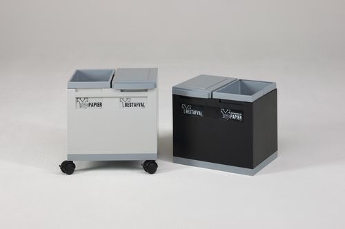Park-Abfallbehälter - 90200-OFFICE - Engels - System / Kunststoff / mit Rädern