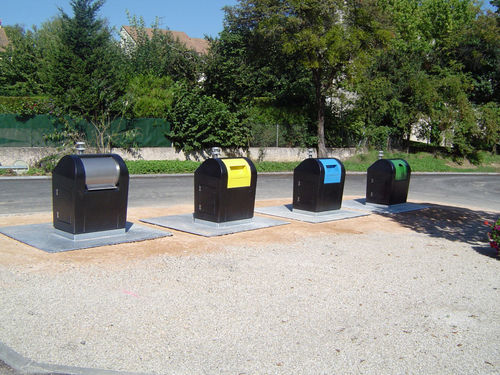 Unterflurmüllsammelbehälter Abfallbehälter - APYRA-KLEUR - Engels - Park / System / Stahl