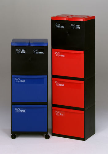 Park-Abfallbehälter - 90200-QUATRO.595-R - Engels - System / Kunststoff / modern
