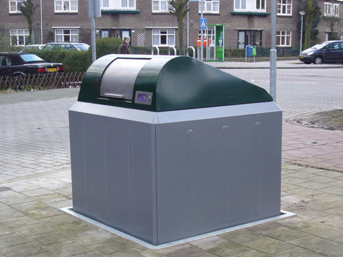 Unterflurmüllsammelbehälter Abfallbehälter - QUATTRO - Engels - System / Stahl / mit Deckel