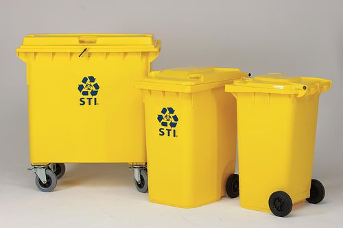 Containerform-Abfallbehälter - MGB 240.1 ZHA - Engels - Kunststoff / mit Rädern / mit Deckel