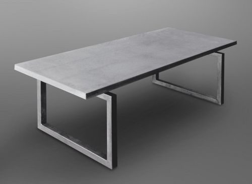 Moderner Esstisch - ACCORD - Skulpturfabriken.se - Metall / Beton / rechteckig