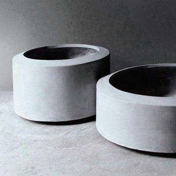 Beton-Pflanzkübel - KOBBE - Skulpturfabriken.se - rund / modern / für öffentliche Bereiche
