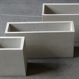 Beton-Pflanzkübel - SPIRA - Skulpturfabriken.se - rechteckig / modern / für öffentliche Bereiche
