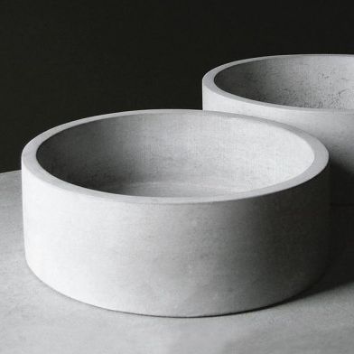 Beton-Pflanzgefäß - RONDO - Skulpturfabriken.se - rund